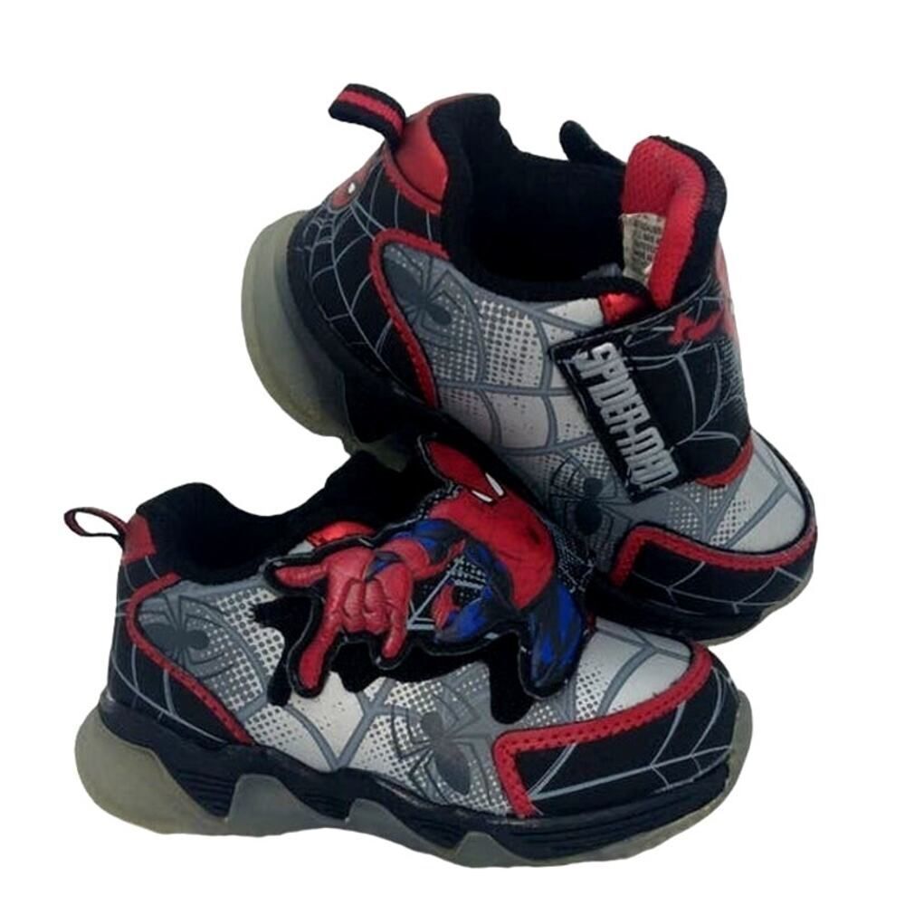 MARVEL SPIDERMAN Toddler Boys Light Up Graphic Sneakers - Size: 7T